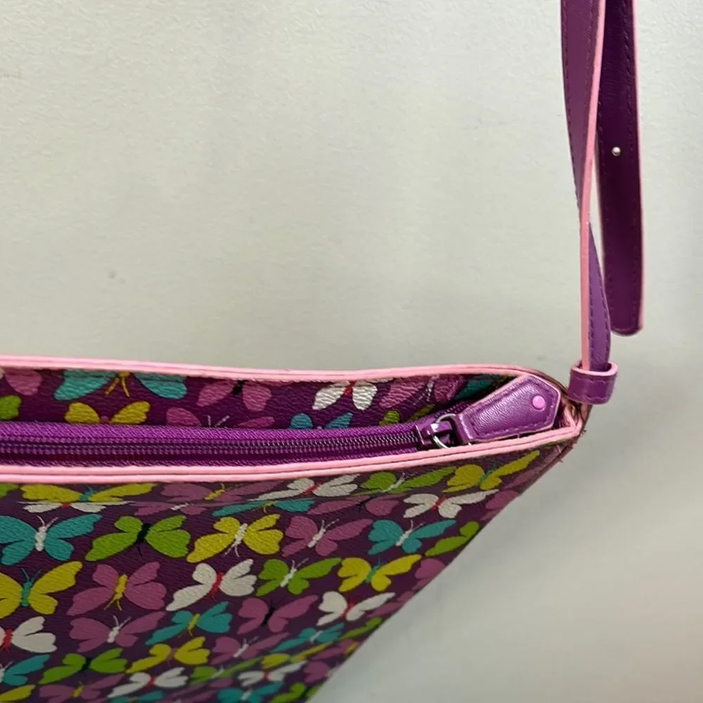 Vera Bradley Flutterby Adjustable Crossbody Bag with Flaw